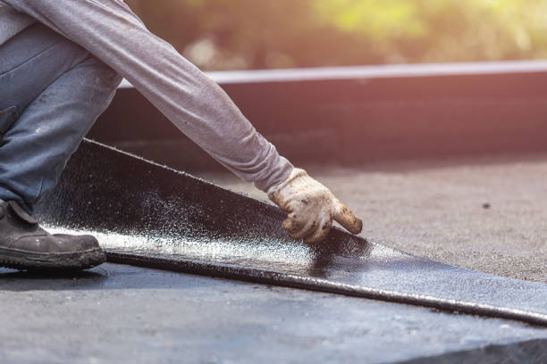 Professional Waterproofing technician working in Harrietta, MI